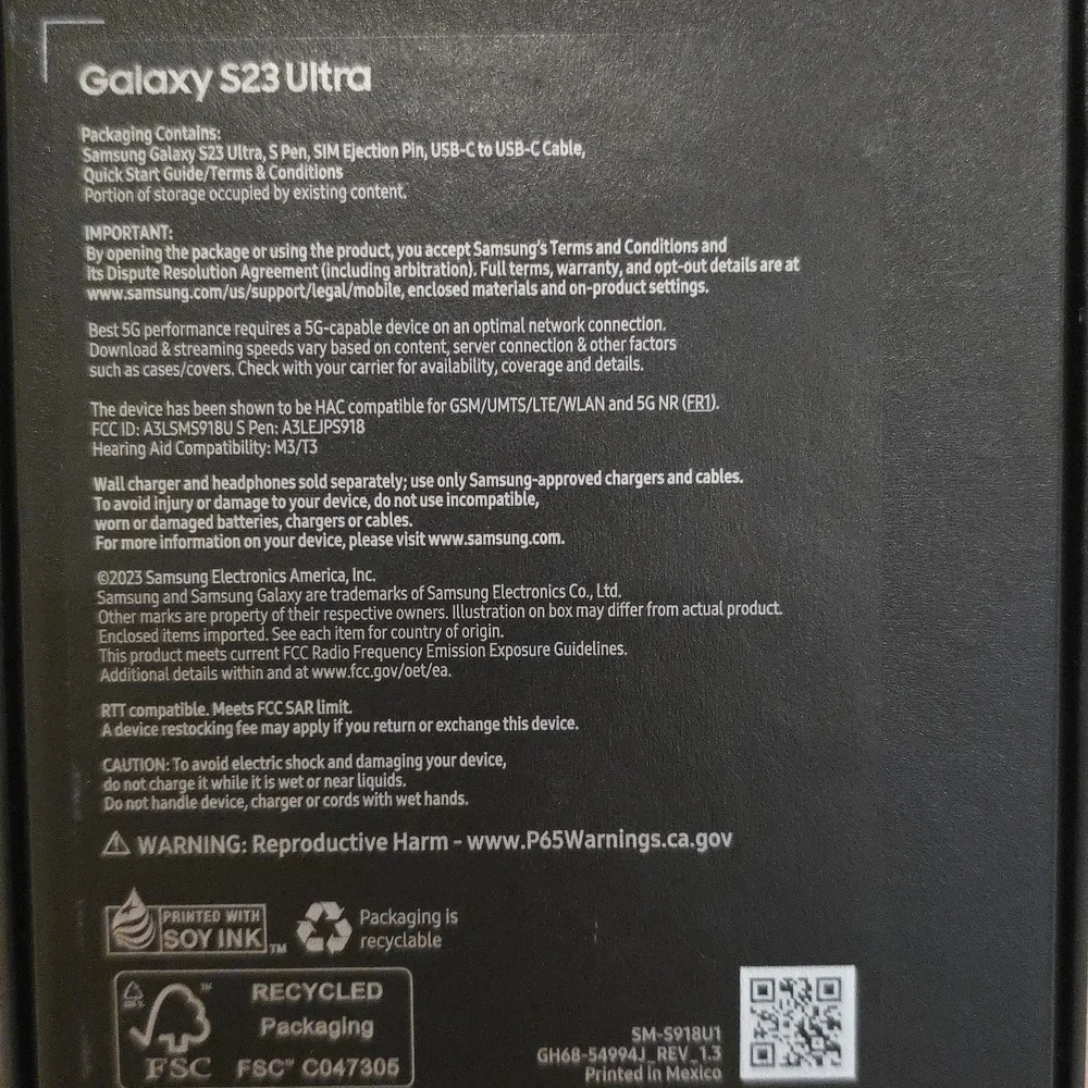 Samsung Galaxy S23 Ultra Smartphone - Lavender - Picture 3 of 10